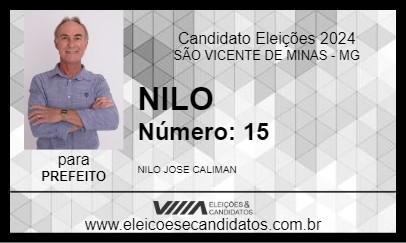 Candidato NILO 2024 - SÃO VICENTE DE MINAS - Eleições