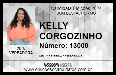 Candidato KELLY CORGOZINHO 2024 - BOM DESPACHO - Eleições