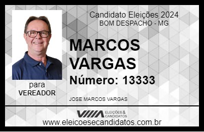 Candidato MARCOS VARGAS 2024 - BOM DESPACHO - Eleições