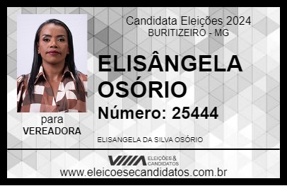 Candidato ELISÂNGELA OSÓRIO 2024 - BURITIZEIRO - Eleições