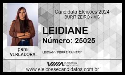 Candidato LEIDIANY NERY 2024 - BURITIZEIRO - Eleições