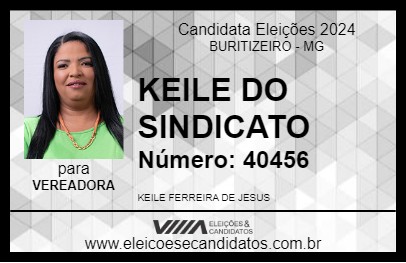 Candidato KEILE DO SINDICATO 2024 - BURITIZEIRO - Eleições