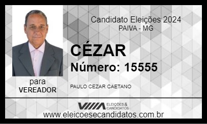 Candidato CÉZAR 2024 - PAIVA - Eleições