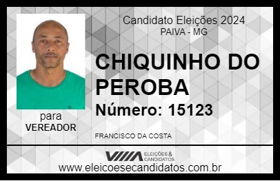 Candidato CHIQUINHO DO PEROBA 2024 - PAIVA - Eleições