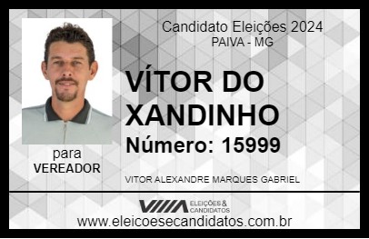 Candidato VÍTOR DO XANDINHO 2024 - PAIVA - Eleições