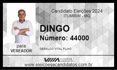 Candidato DINGO 2024 - ITUMIRIM - Eleições