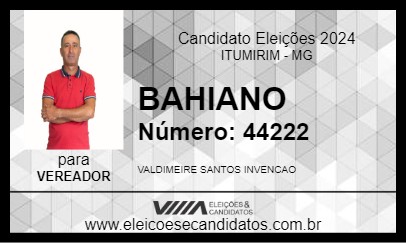 Candidato BAHIANO 2024 - ITUMIRIM - Eleições