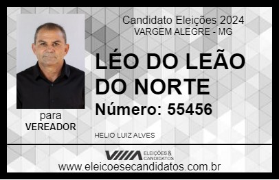 Candidato LÉO DO JOÃO DO NORTE 2024 - VARGEM ALEGRE - Eleições