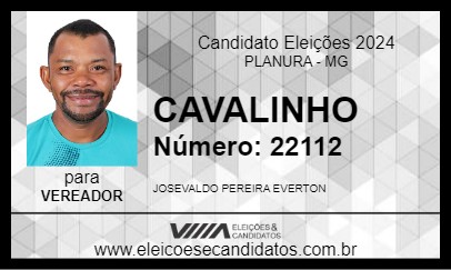 Candidato CAVALINHO 2024 - PLANURA - Eleições