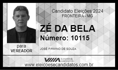 Candidato ZÉ DA BELA 2024 - FRONTEIRA - Eleições