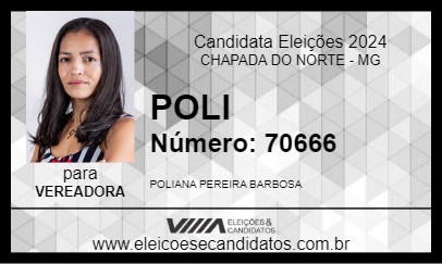 Candidato POLI 2024 - CHAPADA DO NORTE - Eleições