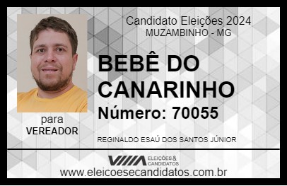 Candidato BEBÊ DO CANARINHO 2024 - MUZAMBINHO - Eleições