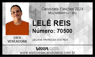 Candidato LELÊ REIS 2024 - MUZAMBINHO - Eleições