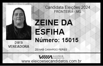 Candidato ZEINE DA ESFIHA 2024 - FRONTEIRA - Eleições