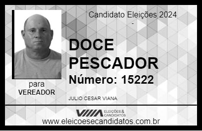 Candidato DOCE PESCADOR 2024 - FRONTEIRA - Eleições