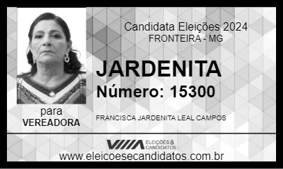 Candidato JARDENITA 2024 - FRONTEIRA - Eleições