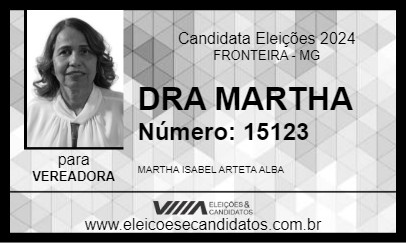 Candidato DRA MARTHA 2024 - FRONTEIRA - Eleições