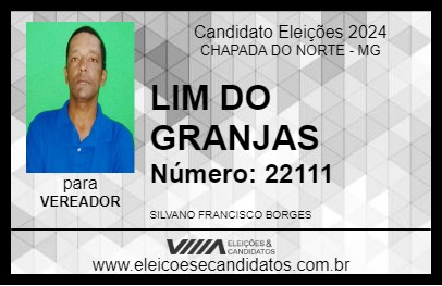 Candidato NIM DO GRANJAS 2024 - CHAPADA DO NORTE - Eleições