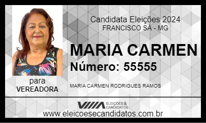 Candidato MARIA CARMEN 2024 - FRANCISCO SÁ - Eleições