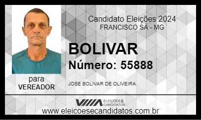 Candidato BOLIVAR 2024 - FRANCISCO SÁ - Eleições