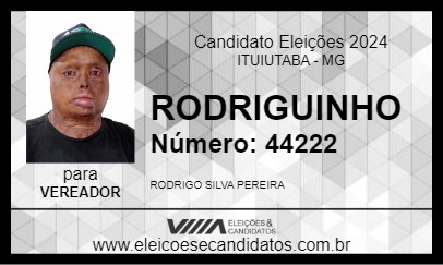 Candidato RODRIGUINHO 2024 - ITUIUTABA - Eleições