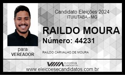 Candidato RAILDO MOURA 2024 - ITUIUTABA - Eleições