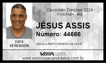 Candidato JÉSUS ASSIS 2024 - ITUIUTABA - Eleições