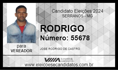 Candidato RODRIGO 2024 - SERRANOS - Eleições