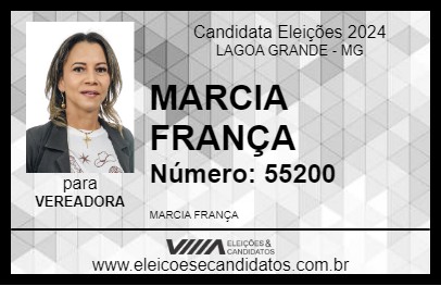 Candidato MARCIA FRANÇA 2024 - LAGOA GRANDE - Eleições