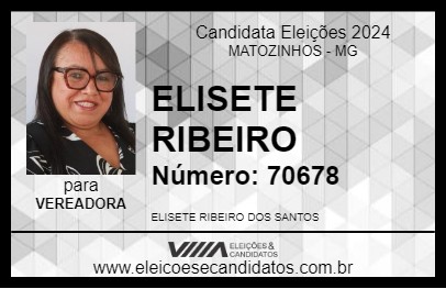 Candidato ELISETE RIBEIRO 2024 - MATOZINHOS - Eleições