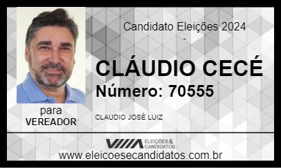 Candidato CLÁUDIO CECÉ 2024 - MATOZINHOS - Eleições