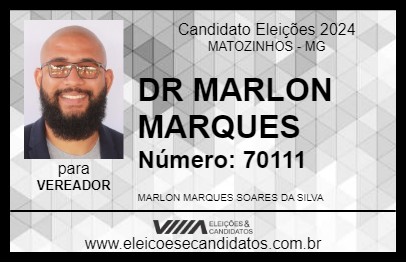 Candidato DR MARLON MARQUES 2024 - MATOZINHOS - Eleições