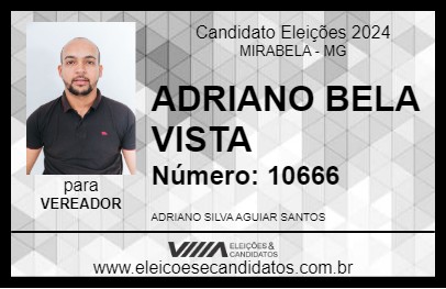 Candidato ADRIANO 2024 - MIRABELA - Eleições