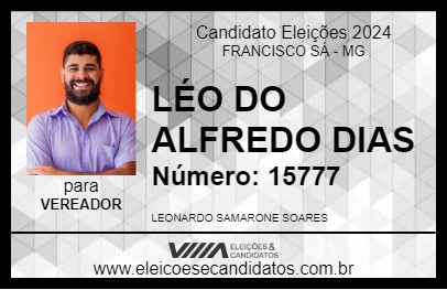 Candidato LÉO DO ALFREDO DIAS 2024 - FRANCISCO SÁ - Eleições