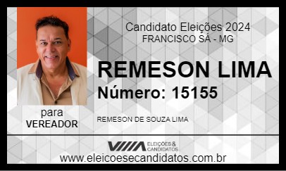 Candidato REMESON LIMA 2024 - FRANCISCO SÁ - Eleições