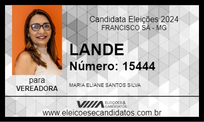 Candidato LANDE 2024 - FRANCISCO SÁ - Eleições