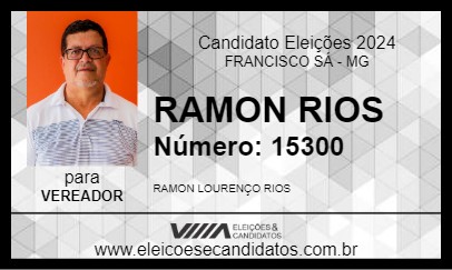 Candidato RAMON RIOS 2024 - FRANCISCO SÁ - Eleições