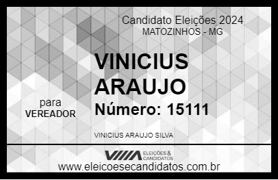 Candidato VINICIUS ARAUJO 2024 - MATOZINHOS - Eleições