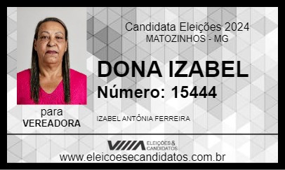 Candidato DONA IZABEL 2024 - MATOZINHOS - Eleições