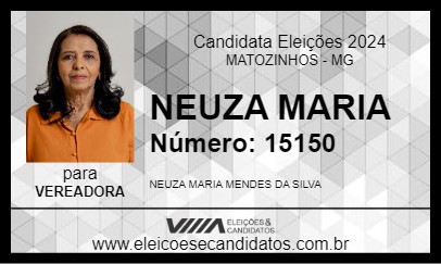 Candidato NEUZA MARIA 2024 - MATOZINHOS - Eleições