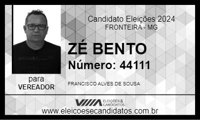 Candidato ZÉ BENTO 2024 - FRONTEIRA - Eleições