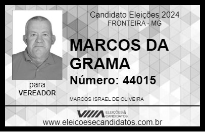 Candidato MARCOS DA GRAMA 2024 - FRONTEIRA - Eleições