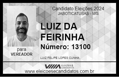 Candidato LUIZ DA FEIRINHA 2024 - JABOTICATUBAS - Eleições