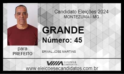 Candidato GRANDE 2024 - MONTEZUMA - Eleições