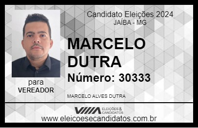 Candidato MARCELO DUTRA 2024 - JAÍBA - Eleições