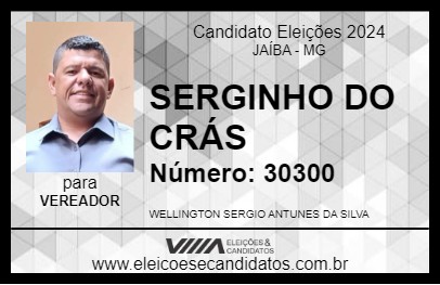 Candidato SERGINHO 2024 - JAÍBA - Eleições