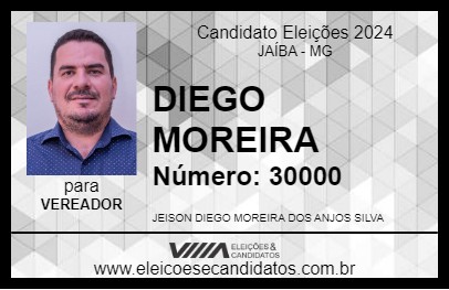 Candidato DIEGO MOREIRA 2024 - JAÍBA - Eleições