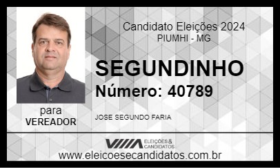 Candidato SEGUNDINHO 2024 - PIUMHI - Eleições