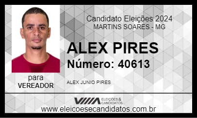 Candidato ALEX PIRES 2024 - MARTINS SOARES - Eleições