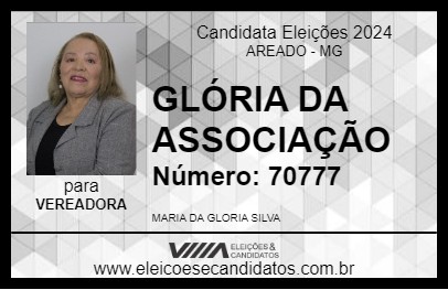 Candidato GLÓRIA DA ASSOCIAÇÃO 2024 - AREADO - Eleições